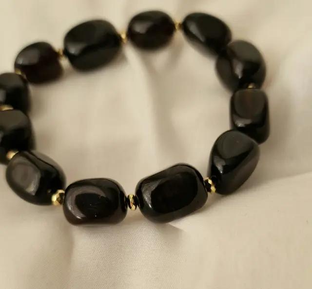 Bracciale onice e ematite