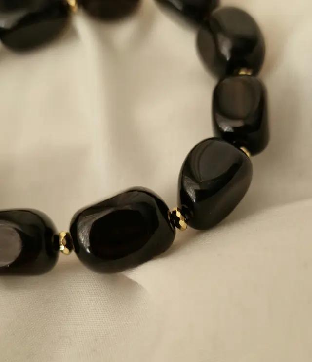 Bracciale onice e ematite