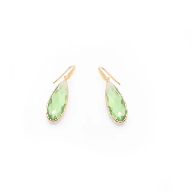 Orecchini Peridot Radiance: Vetro Cristallo Peridot