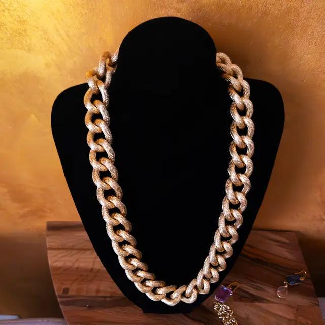Collana Godronata D'Oro: Eleganza E Stile Regolabile