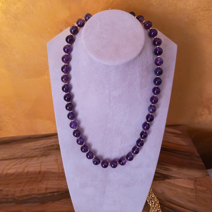 Eleganza Naturale: Ametista Ed Ematite Rosa