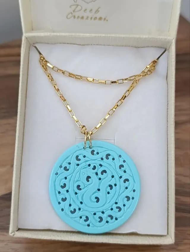 Collana con medaglione in turchese — foto 2