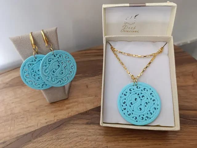 Collana con medaglione in turchese — foto 3