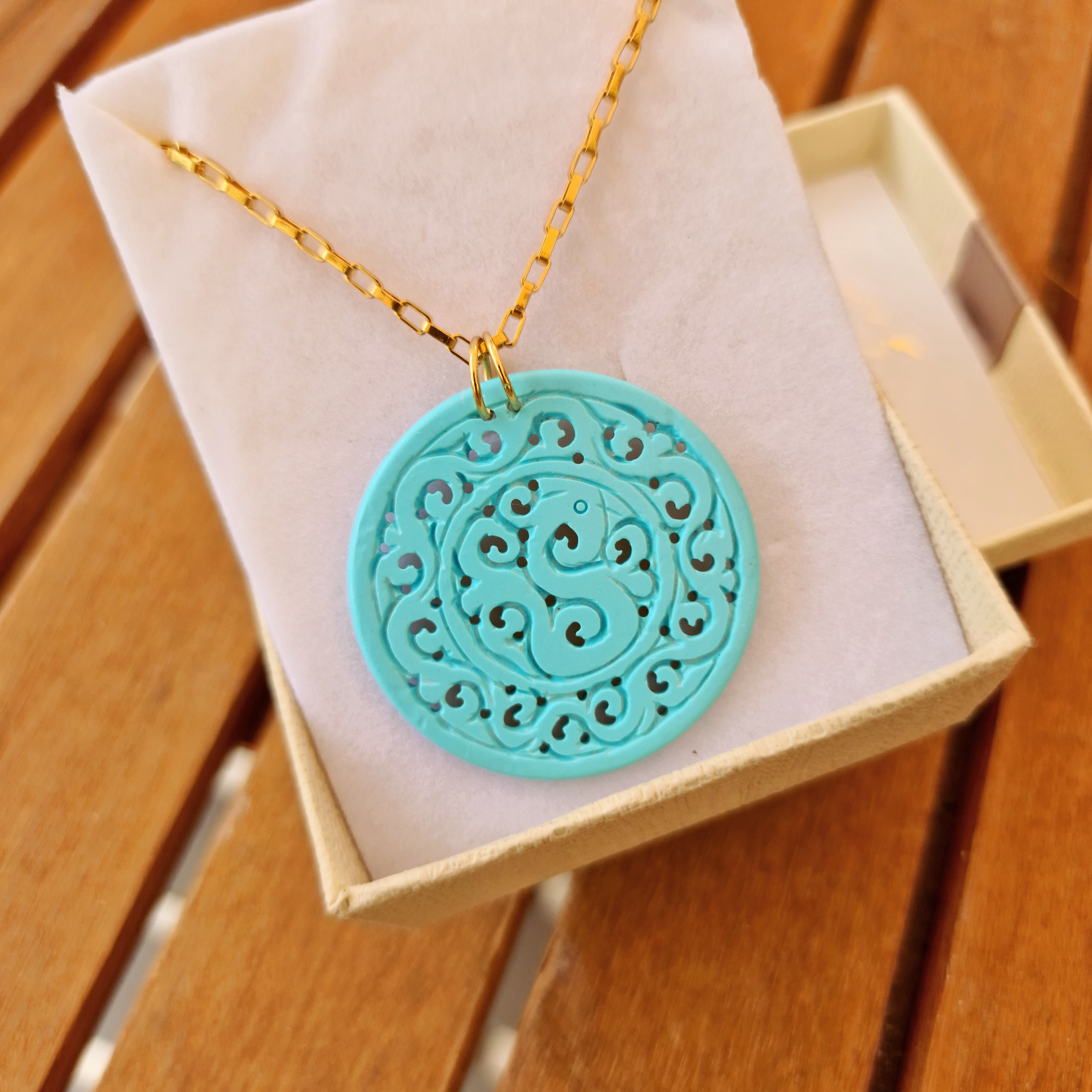 Collana con medaglione in turchese — foto 4