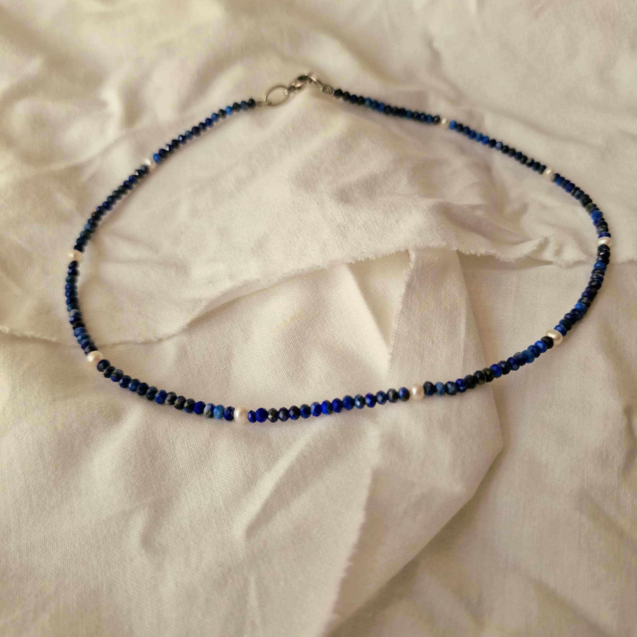 Collana lapislazzuli e perle — foto 2