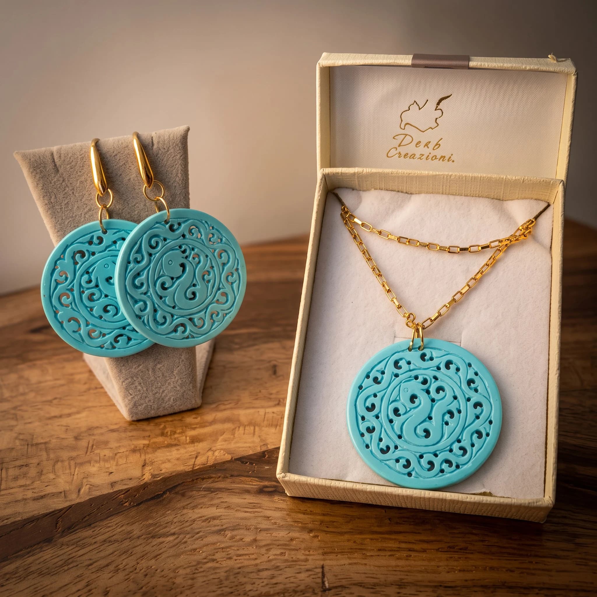 Collana con medaglione in turchese — foto 3