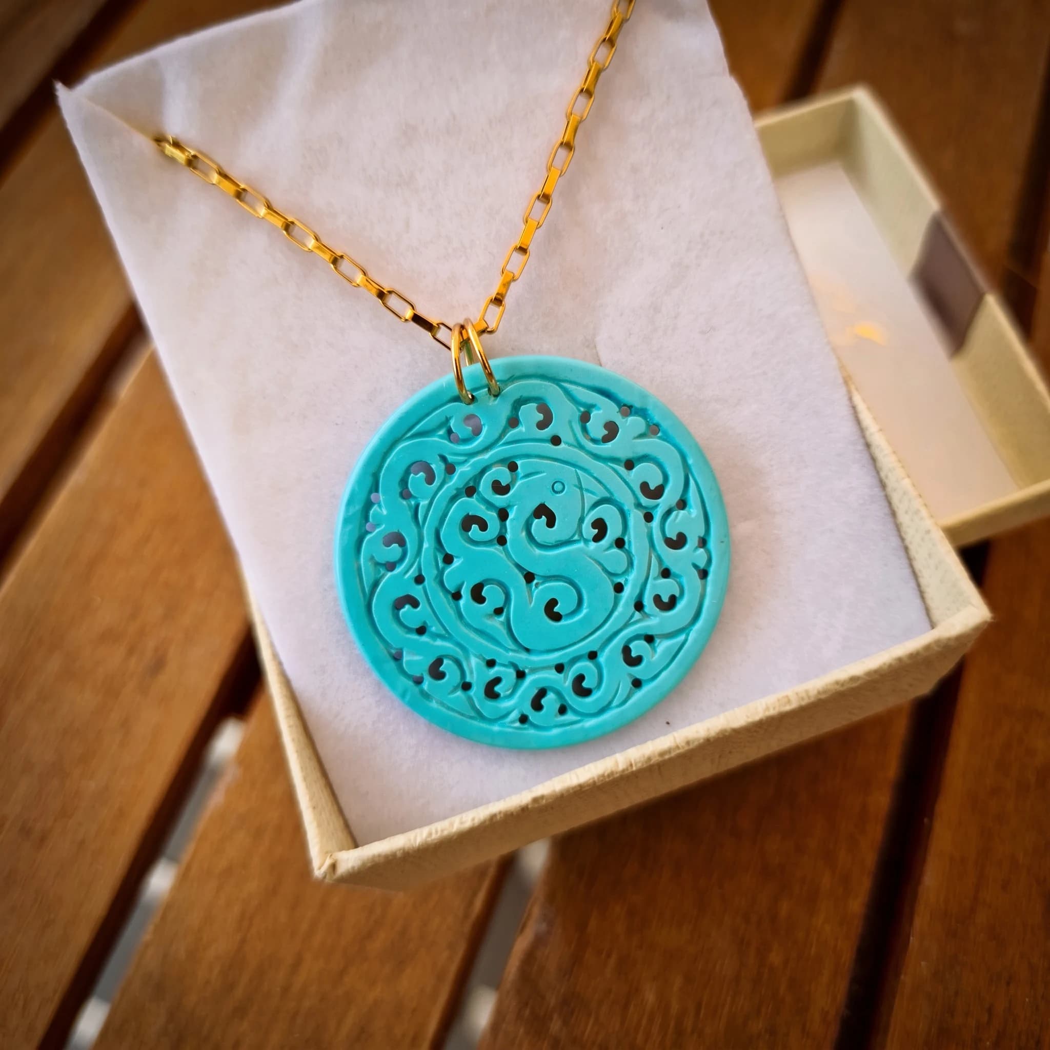 Collana con medaglione in turchese — foto 4
