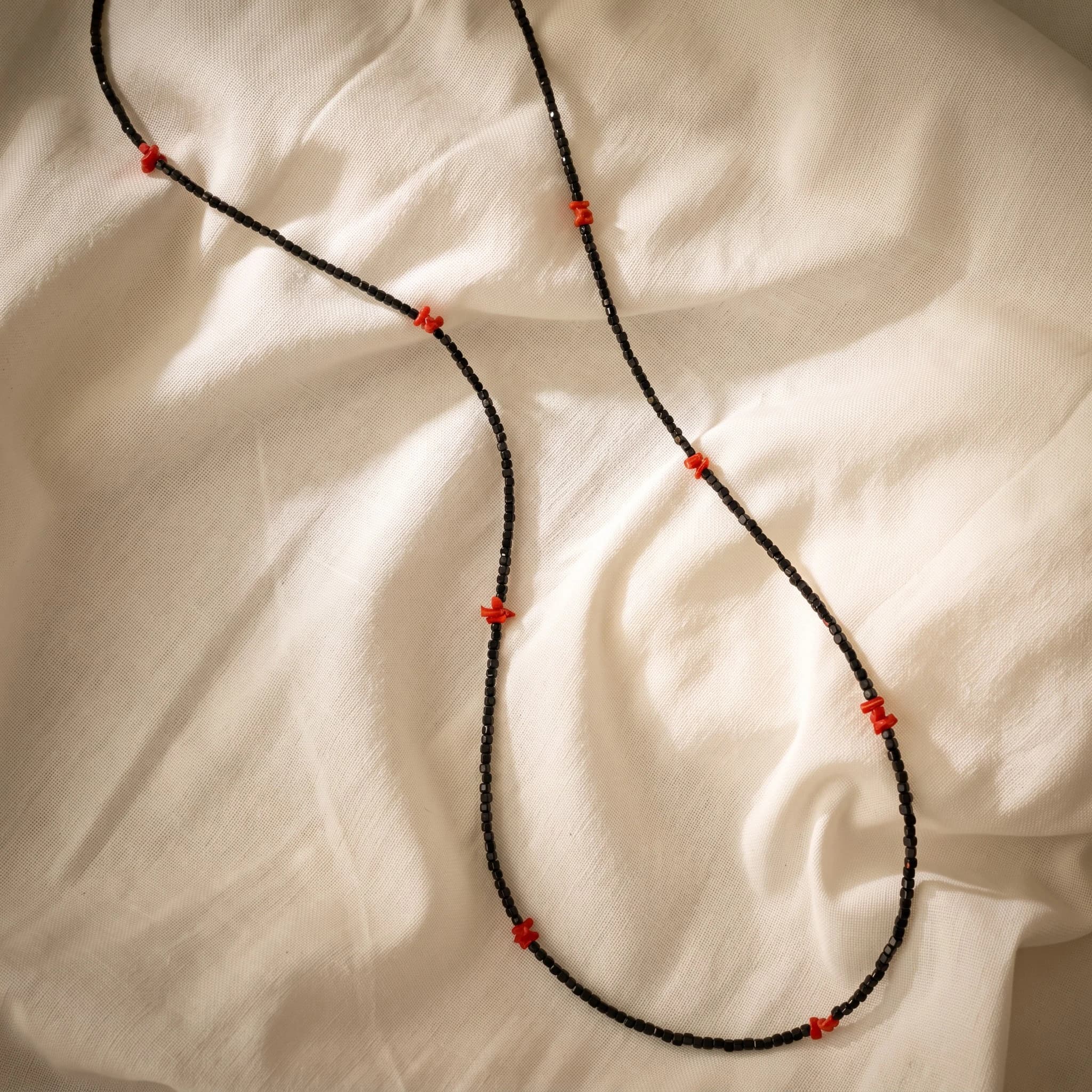 Collana lunga tormalina e corallo — foto 4