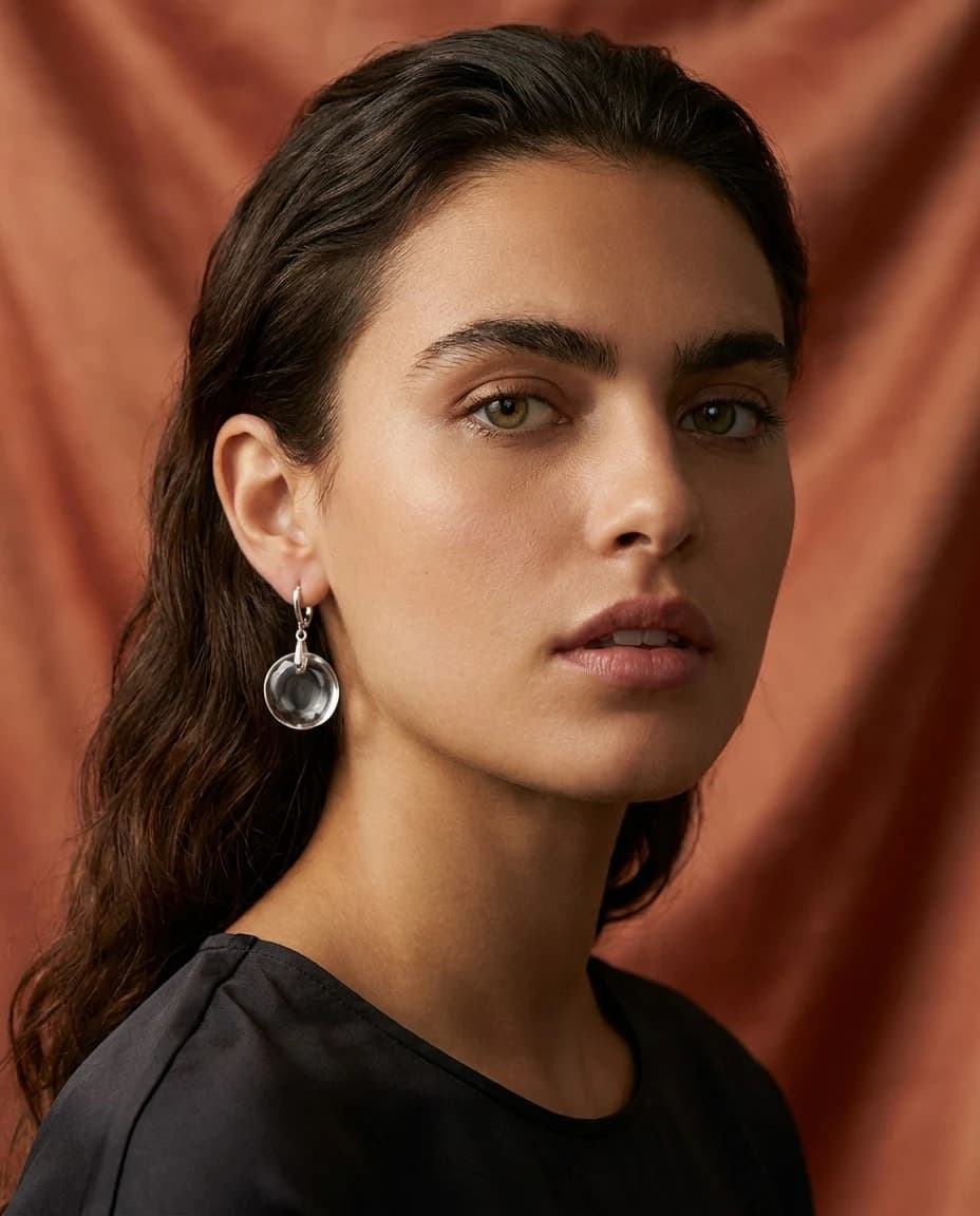 Orecchini Crystal Clarity: Vetro Cristallo Trasparente — foto 1