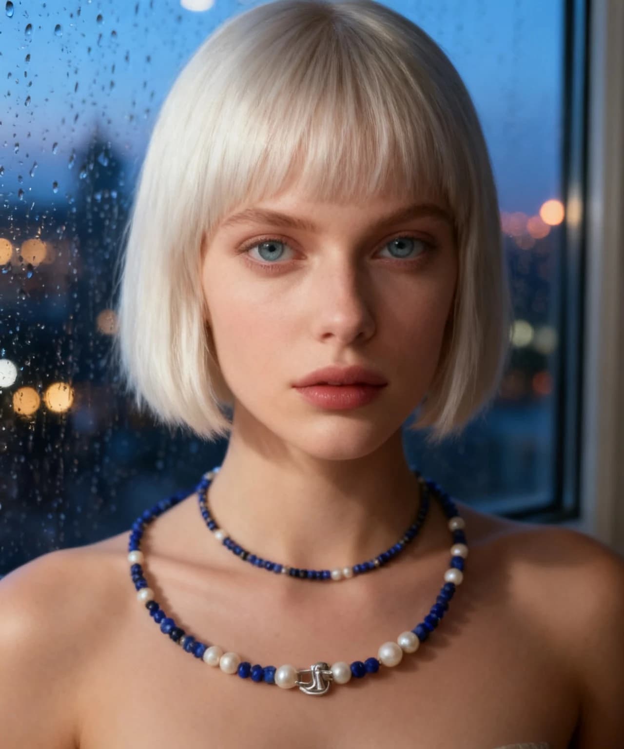 Collana lapislazzuli e perle — foto 1