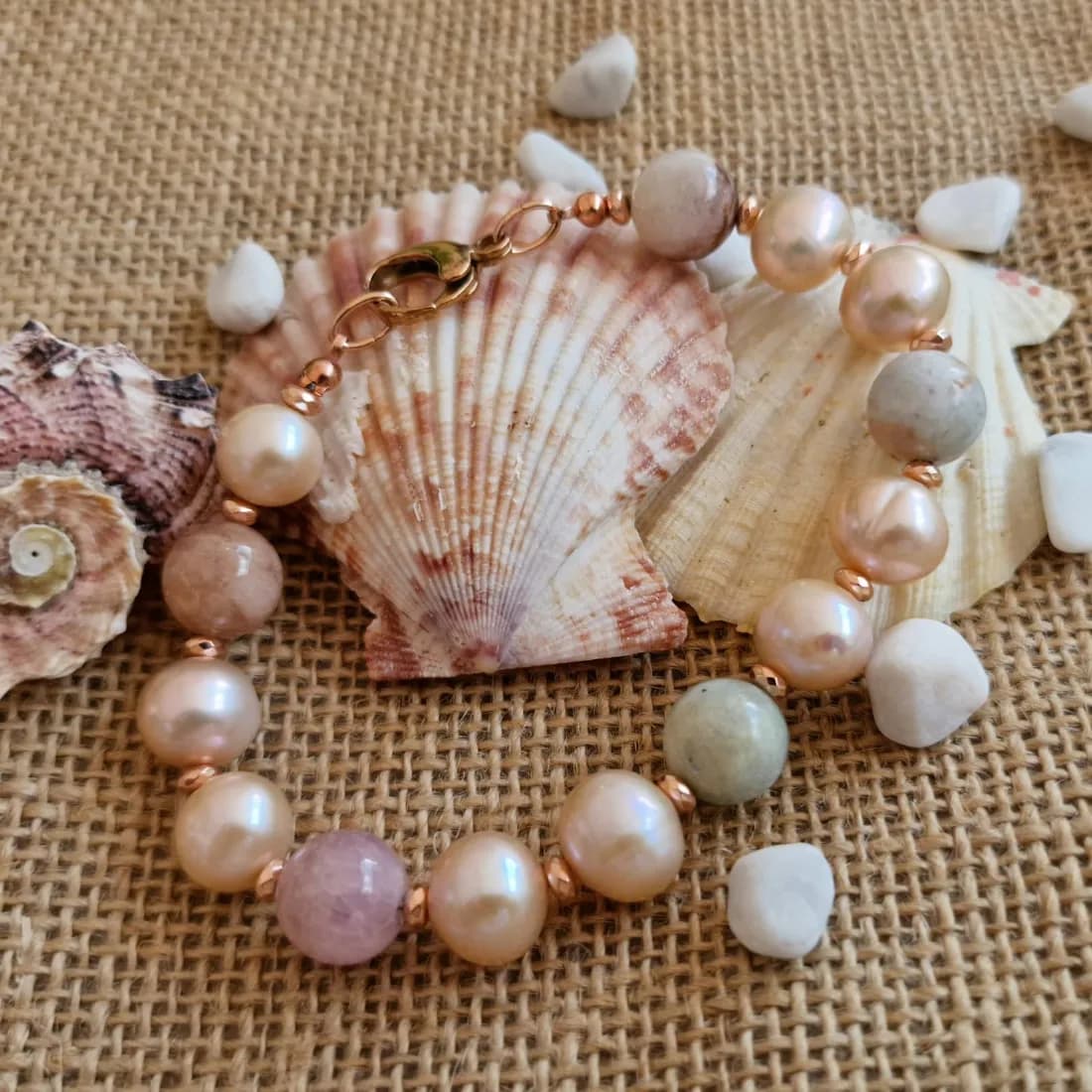 Bracciale perle e berillo — foto 3