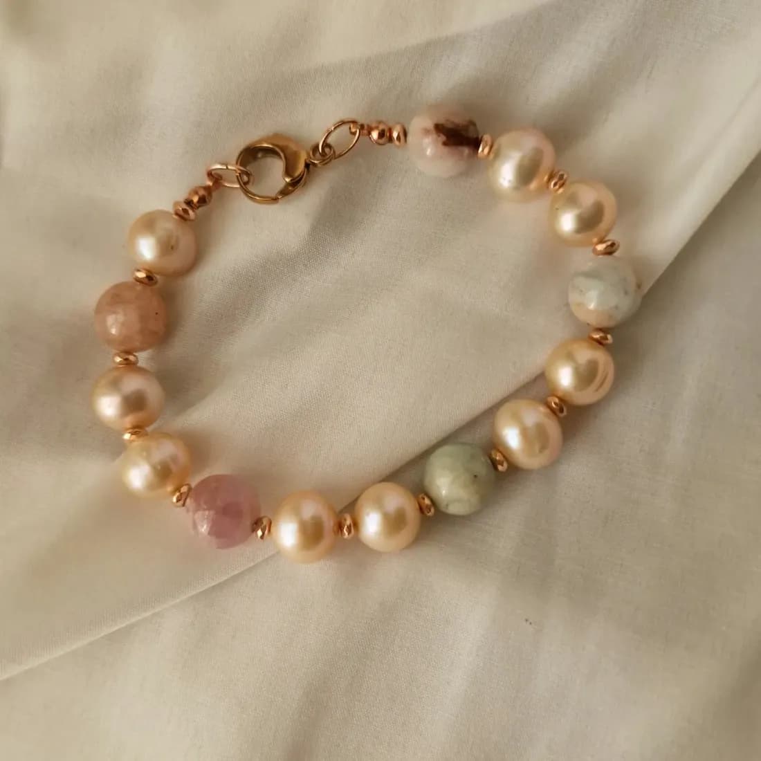 Bracciale perle e berillo — foto 2