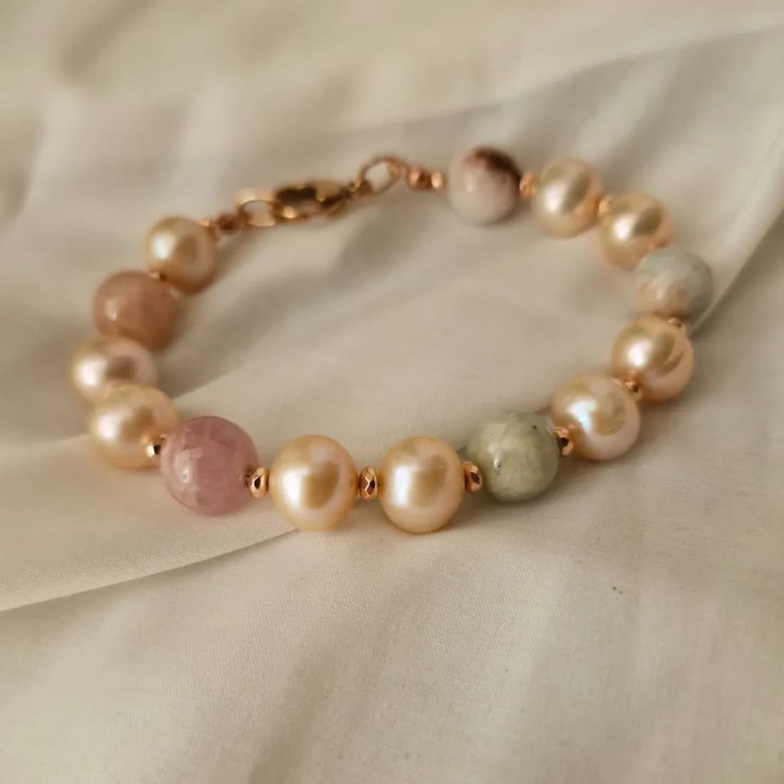 Bracciale perle e berillo — foto 4